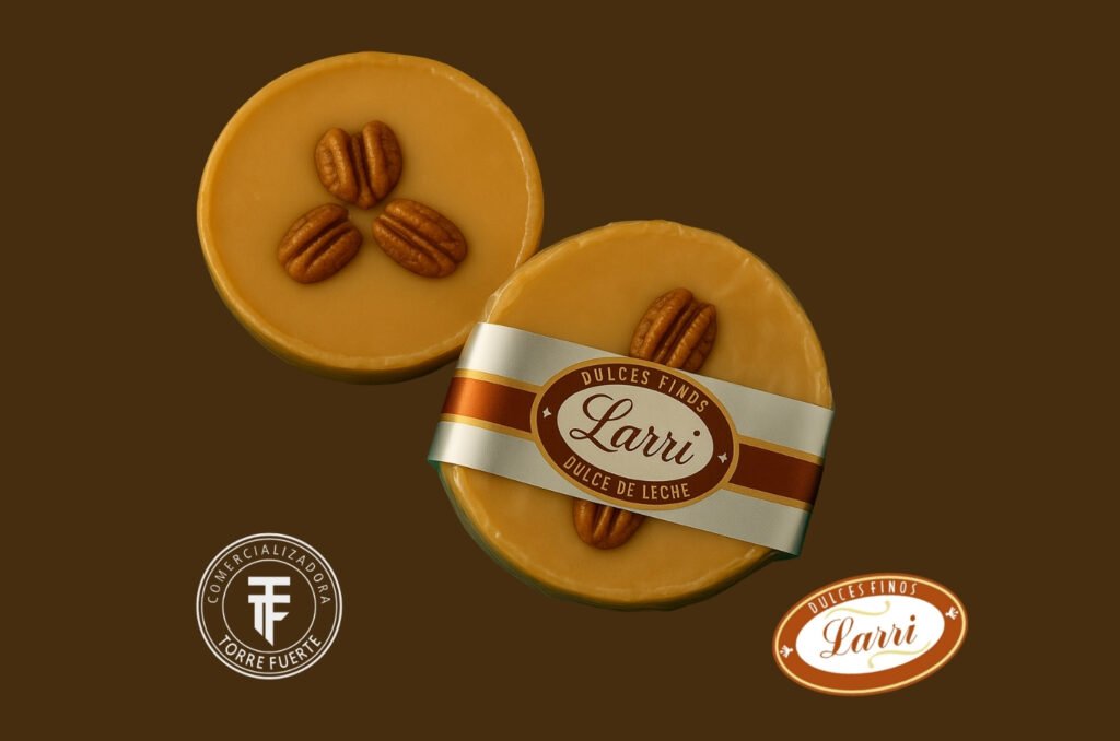 Rueda de leche con nuez